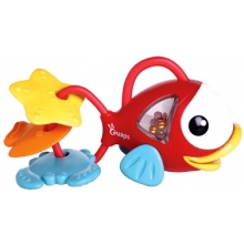 Развивающая игрушка для воды Ouaps Рыбка с прорезывателями, со звуковыми эффектами